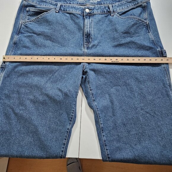 Torrid Jeans Womens 24R Blue Denim High Rise Carpenter Stretch Wide Leg Pockets - Picture 6 of 16